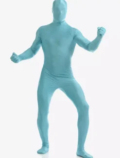 Zentaï en lycra spandex bleu ciel clair Déguisements Halloween