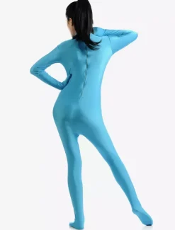 Zentaï en lycra spandex bleu ciel clair Déguisements Halloween