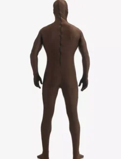 Zentaï en lycra spandex marron foncé Déguisements Halloween
