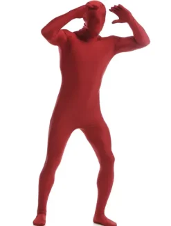 Zentaï en lycra spandex rouge foncé Déguisements Halloween