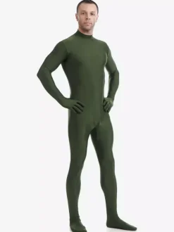 Zentaï en lycra spandex vert foncé Déguisements Halloween