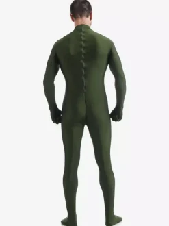 Zentaï en lycra spandex vert foncé Déguisements Halloween