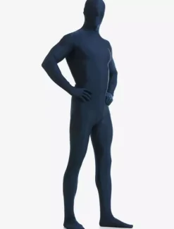 Zentaï en lycra spandex bleu marine foncé Déguisements Halloween