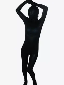 Zentai Combinaison Unisexe en Lycra Spandex Noir Déguisements Halloween