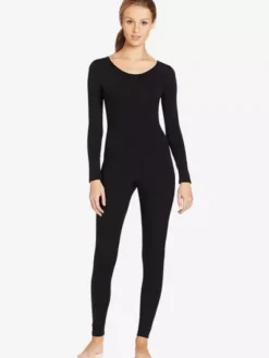 Zentai noir Slim Fit mode combinaison Spandex pour femmes Déguisements Halloween